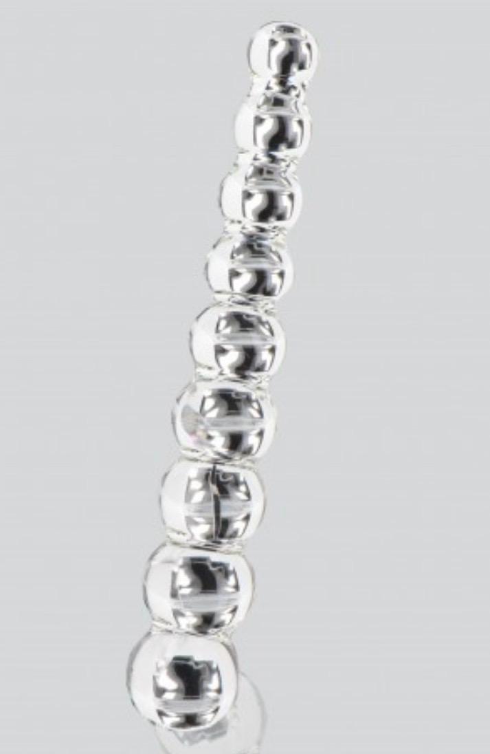 STIMOLATORE VAGINALE ANALE IN VETRO FROZEN FOUNTAIN