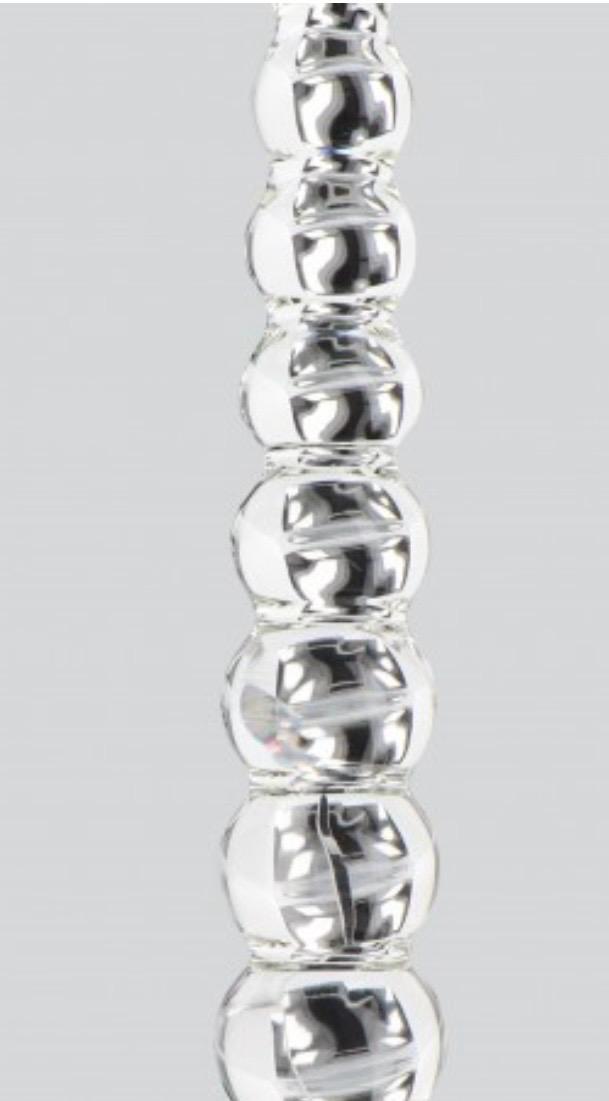 STIMOLATORE VAGINALE ANALE IN VETRO FROZEN FOUNTAIN