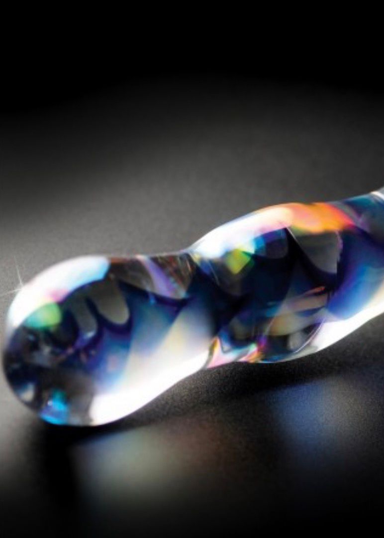 DILDO VAGINALE ANALE IN VETRO ICICLES NO 8 MASSAGGIATORE INTIMO GLASS STIMOLATORE SEX TOY