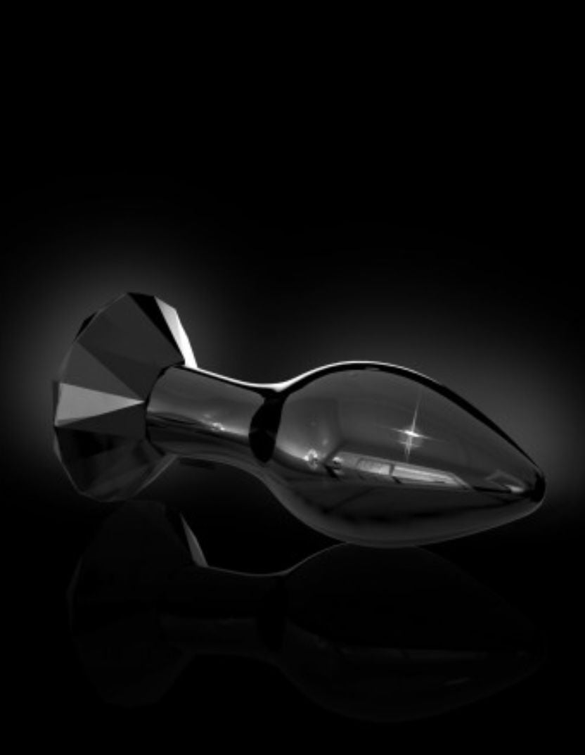 FALLO ANALE ANAL PLUG IN VETRO DILDO NERO ICICLES 78