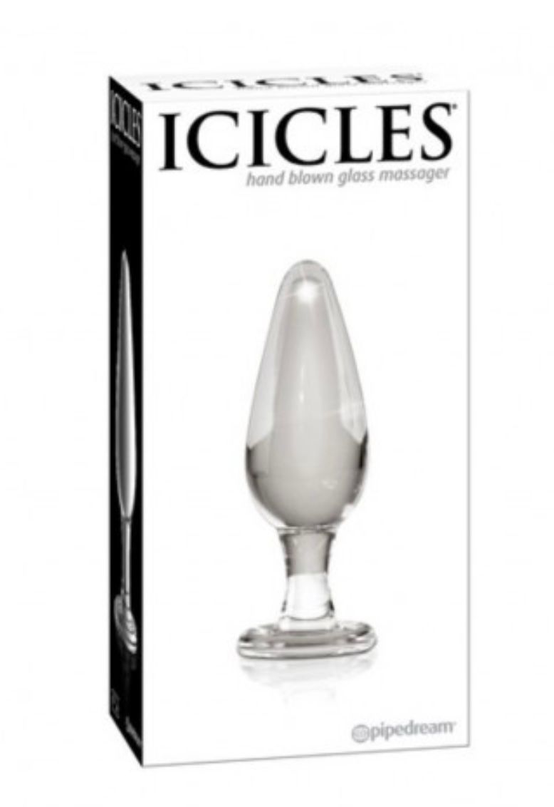 FALLO PLUG ANALE IN VETRO GLASS ICICLES NO 26